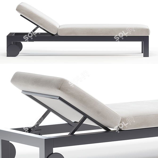  Stylish Sunlounger: GandiaBlasco Islablanca 3D model image 2