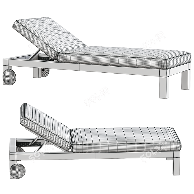  Stylish Sunlounger: GandiaBlasco Islablanca 3D model image 3