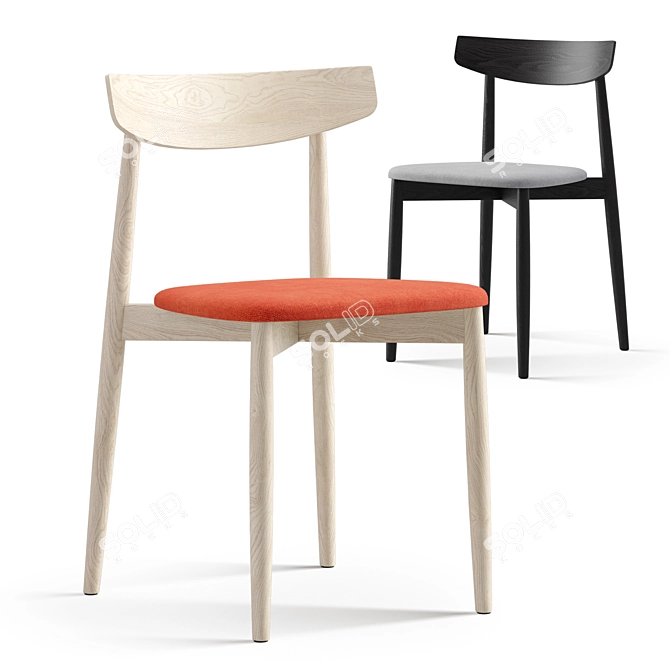 Modern Miniforms Claretta Chairs 3D model image 7