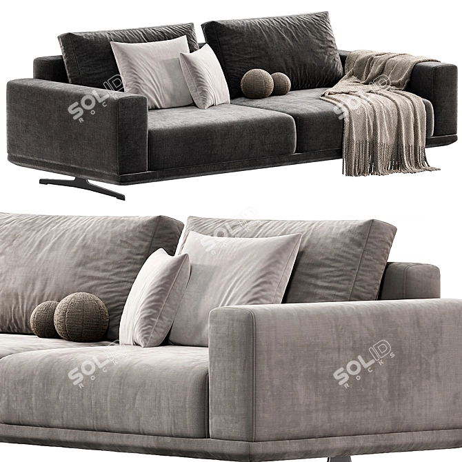 Modern Zillis Sofa by skdesign 3D model image 3