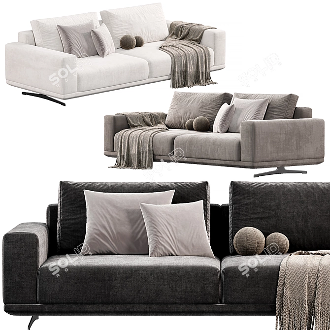 Modern Zillis Sofa by skdesign 3D model image 4