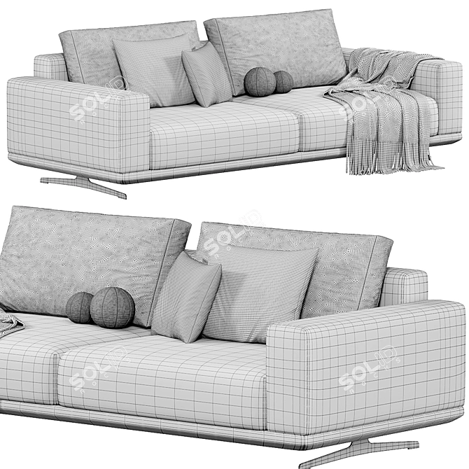 Modern Zillis Sofa by skdesign 3D model image 5