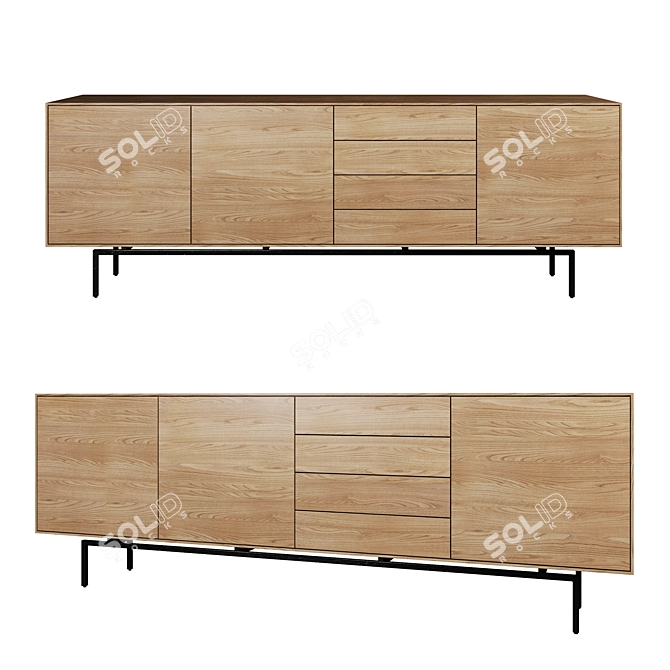 AM.PM Oreko Wooden Comod 3D model image 1