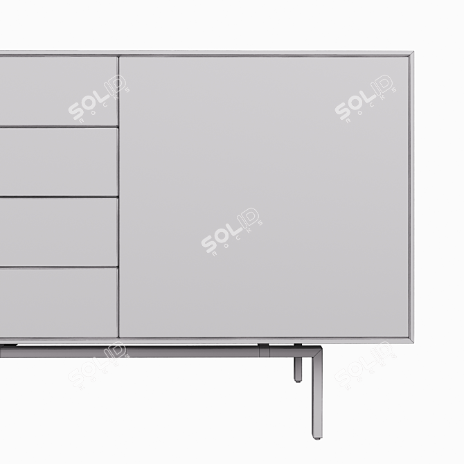 AM.PM Oreko Wooden Comod 3D model image 3