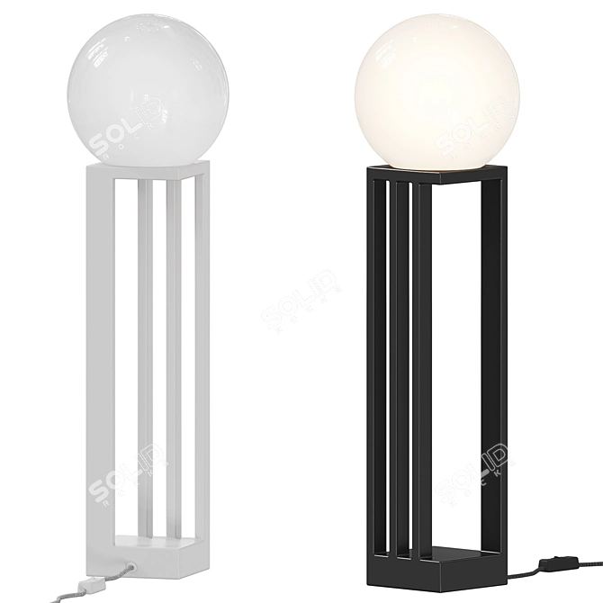 Modern Minimalist Libreria Table - Scandinavian Design 3D model image 1