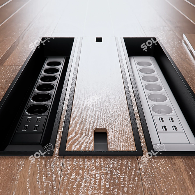 Concealed Floor Socket Kit 3D model image 2