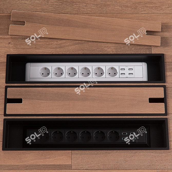 Concealed Floor Socket Kit 3D model image 3