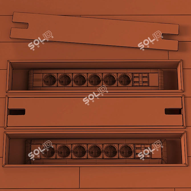 Concealed Floor Socket Kit 3D model image 4