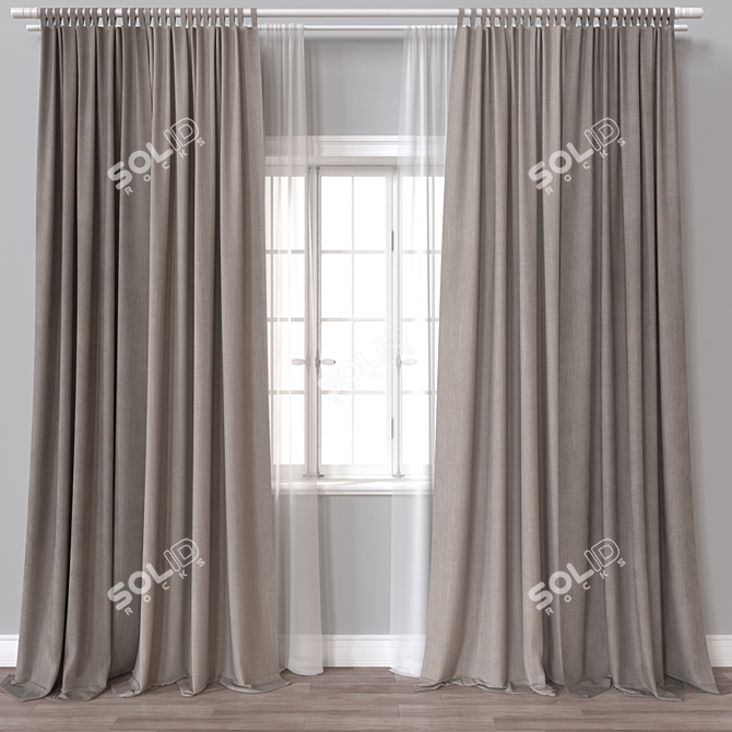  Curtains 716 with 3D Models 3D model image 1