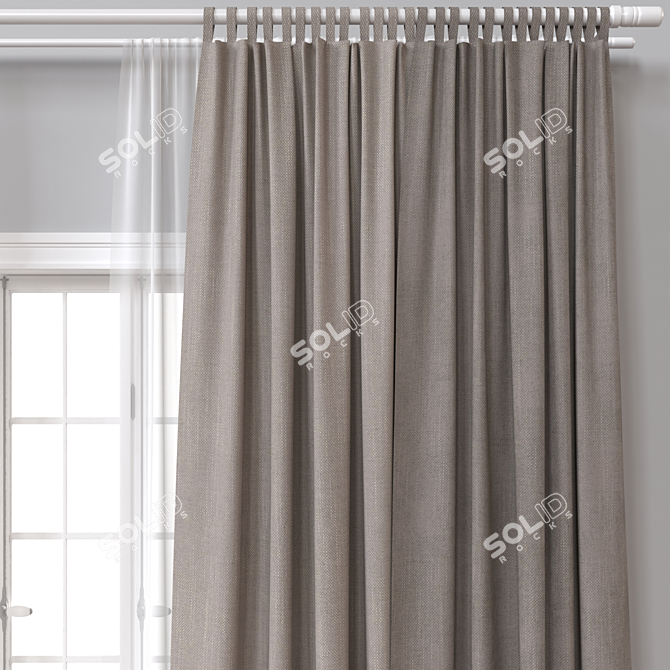  Curtains 716 with 3D Models 3D model image 3