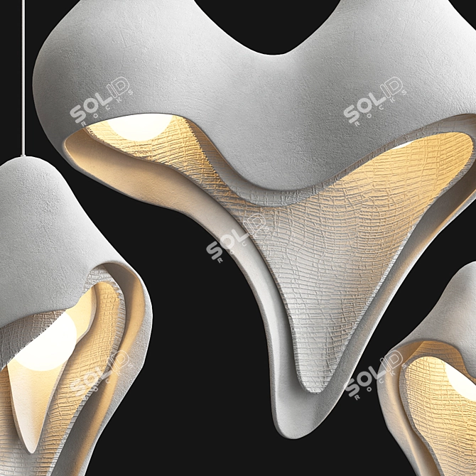  Sculptural Womb Pendant Lighting 3D model image 2