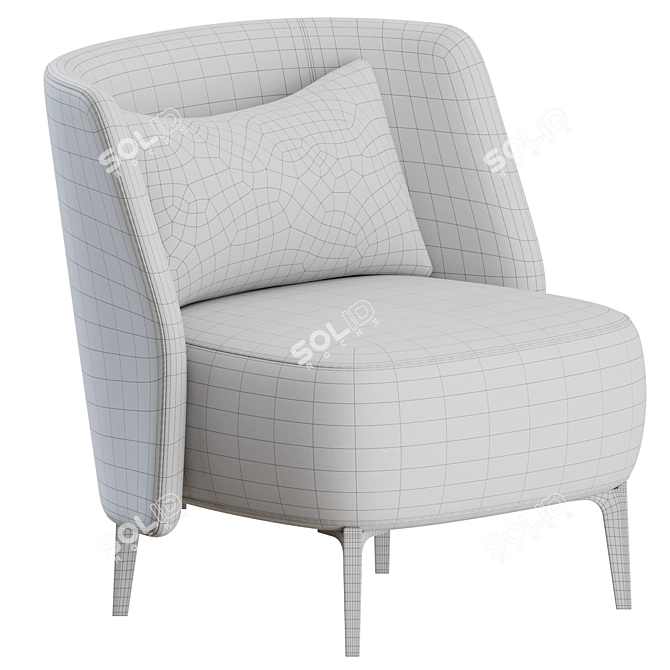 Poliform Sunday Armchair Set 3D model image 4