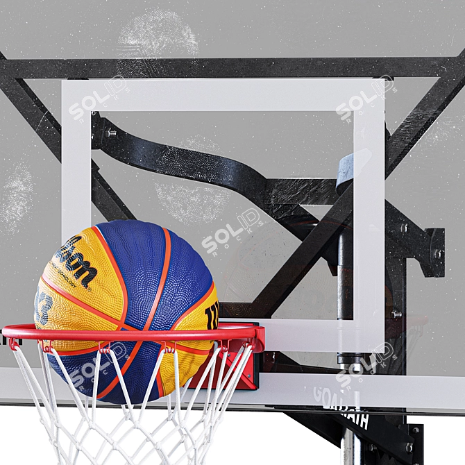  Portable Wall Basketball Hoop 54 3D model image 3