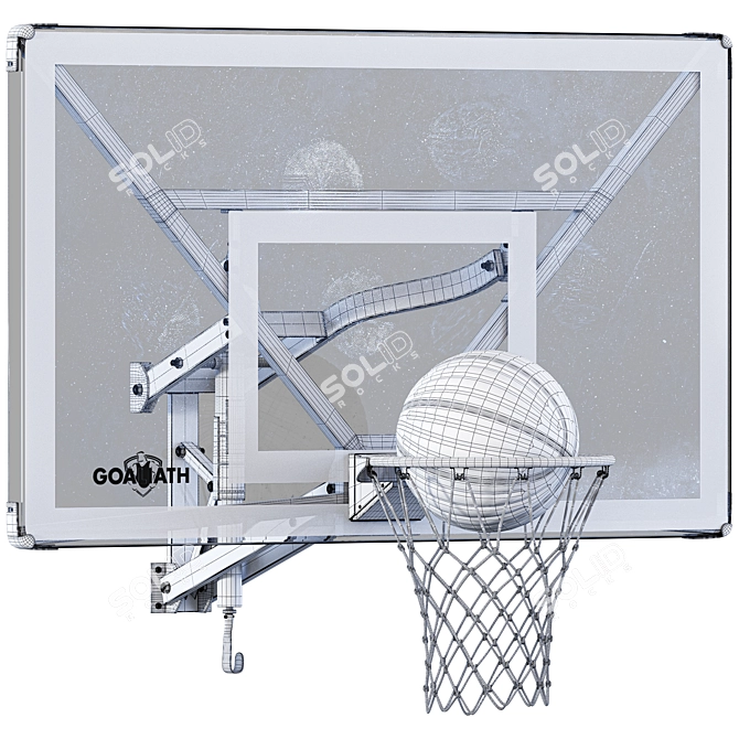  Portable Wall Basketball Hoop 54 3D model image 5