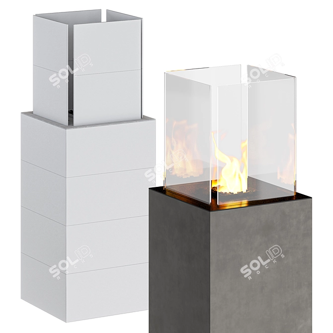 Planika PORTO | Fireplace 3D model image 2