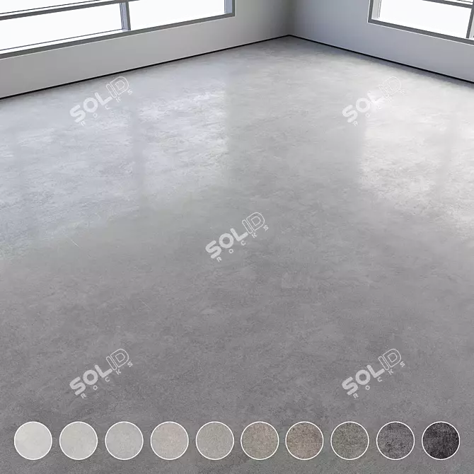 Polished Concrete Floor Kit 3D model image 1