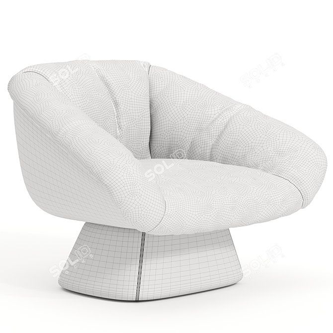 Modern Hall Armchair 3D Model 3D model image 4