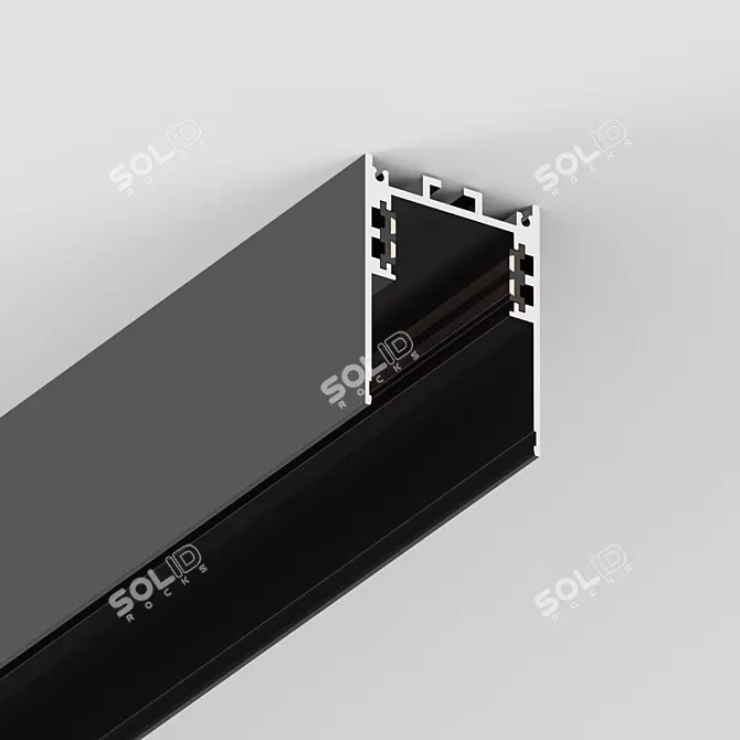 Versatile 39mm Low-Voltage Track 3D model image 1