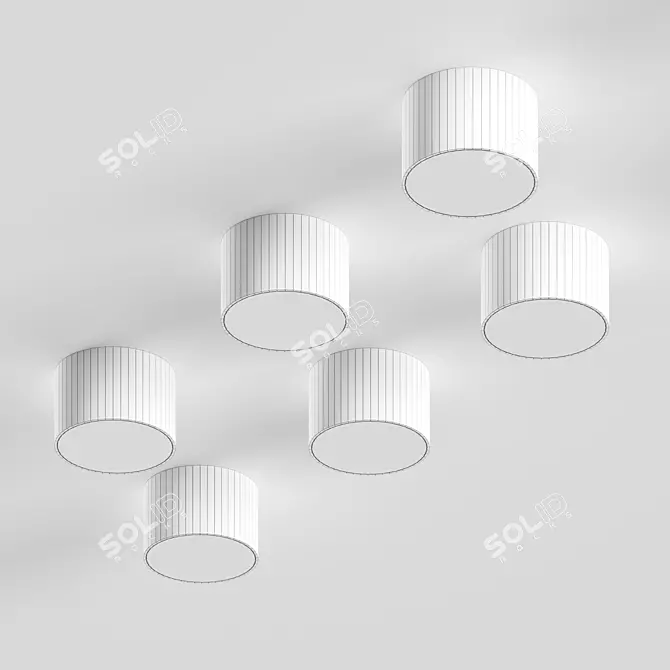 HOKASU MOON LED Ceiling Light 3D model image 3