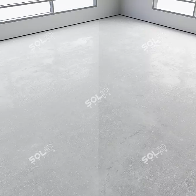 Polished Seamless Concrete Flooring 3D model image 2