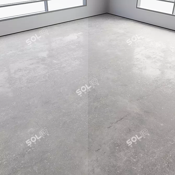 Polished Seamless Concrete Flooring 3D model image 4