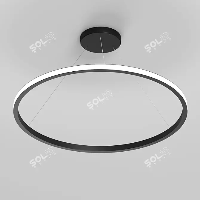 Modern LED Ring Pendant Light 3D model image 3