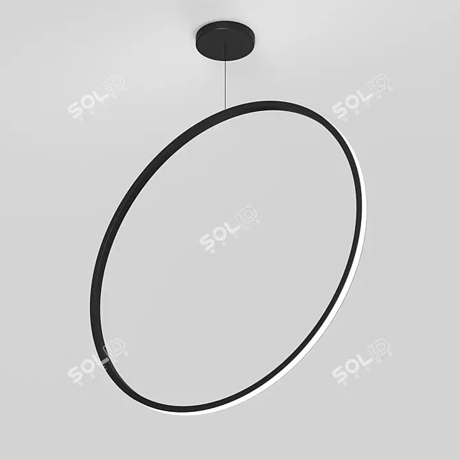 Modern Ring LED Pendant Light 3D model image 1