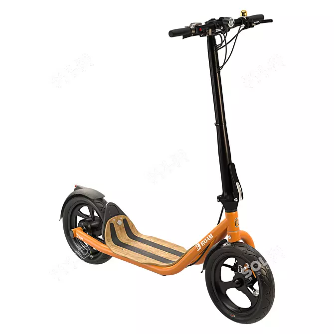 Urban Commuter E-Scooter: Stylish & Versatile 3D model image 4