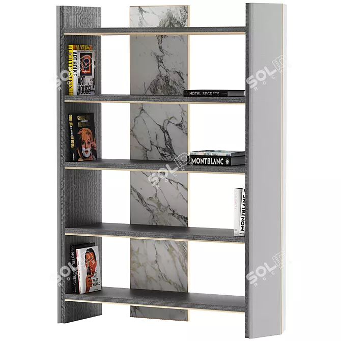  Luxxu Algerone Bookcase: Elegant Design 3D model image 1