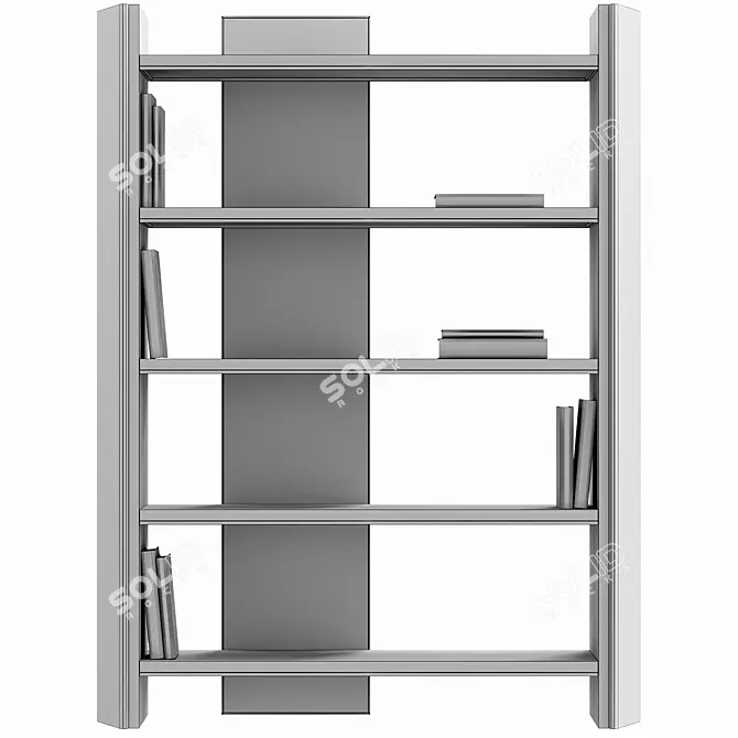  Luxxu Algerone Bookcase: Elegant Design 3D model image 3