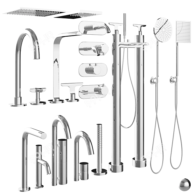 Fantini Faucet Collection: 18 Models 3D model image 2