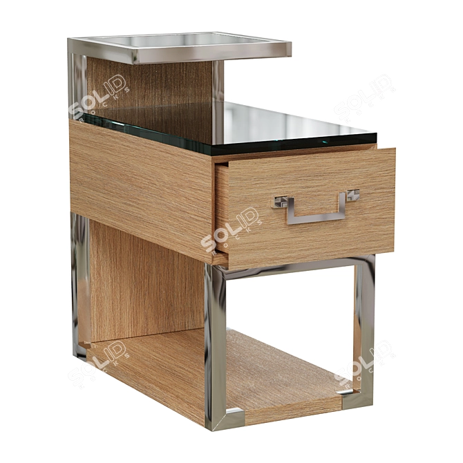 Chelini 5028 Bedside Table 3D model image 1