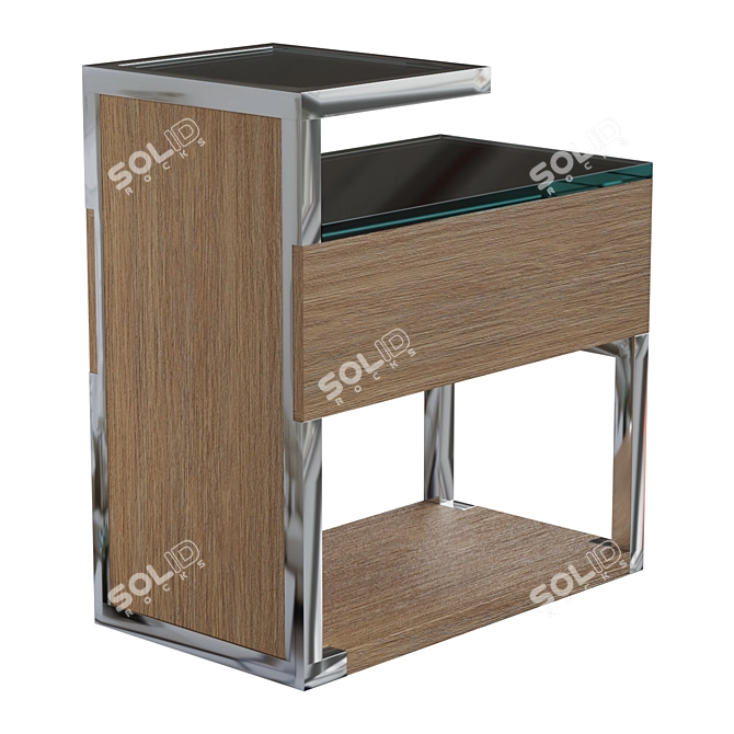 Chelini 5028 Bedside Table 3D model image 3