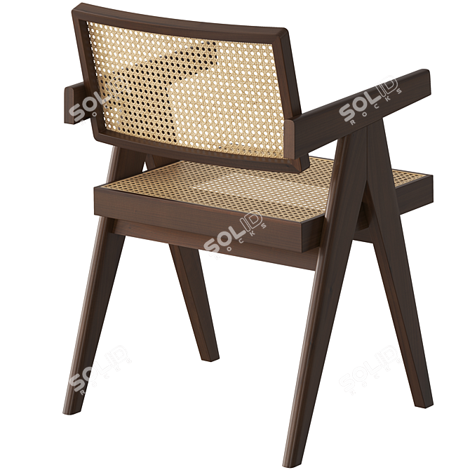Navigator Cane Lounge Chair 3D model image 3