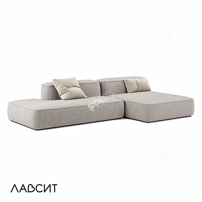 Lavsit Leman Modular Deep Sofa 3D model image 1