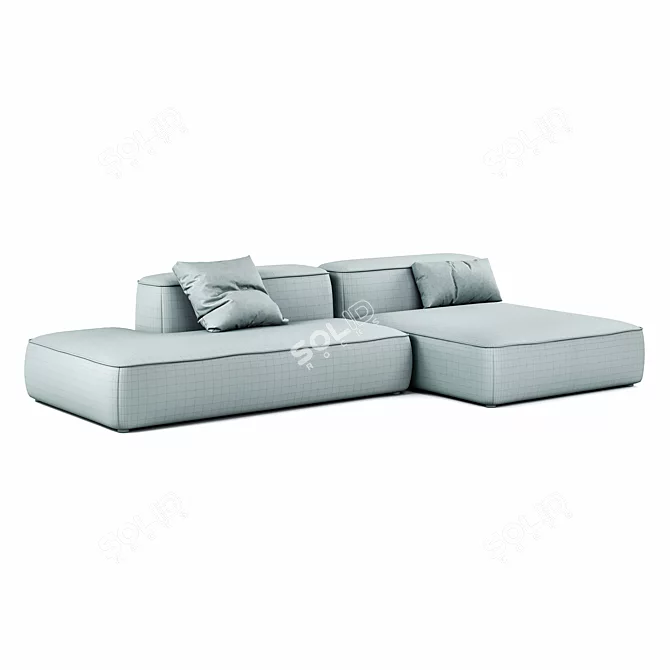 Lavsit Leman Modular Deep Sofa 3D model image 4