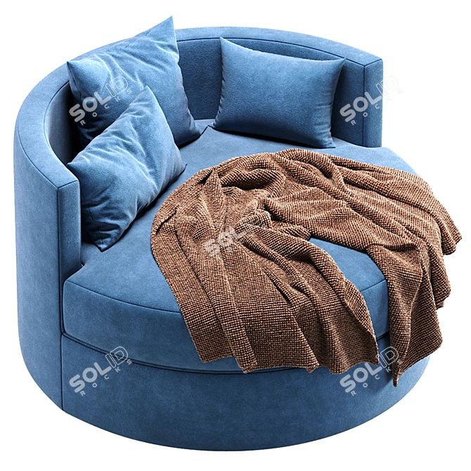 Elegant Winona Daybed by Cazarina 3D model image 2