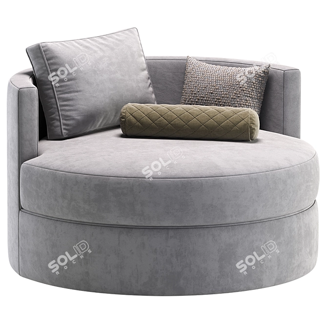 Elegant Winona Daybed by Cazarina 3D model image 3