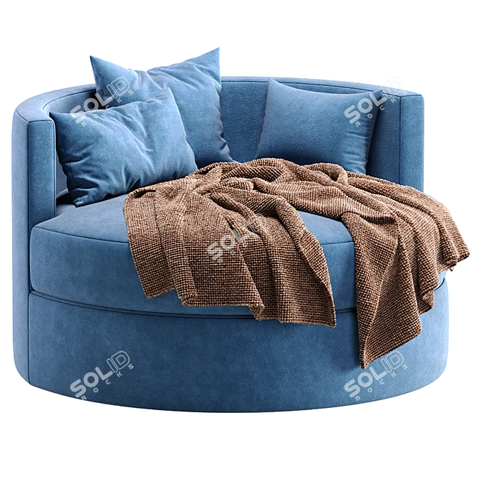 Elegant Winona Daybed by Cazarina 3D model image 5