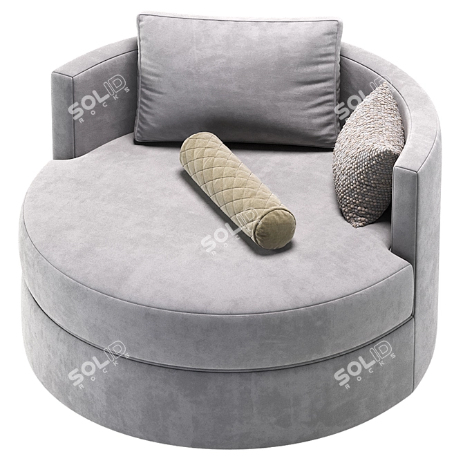 Elegant Winona Daybed by Cazarina 3D model image 6