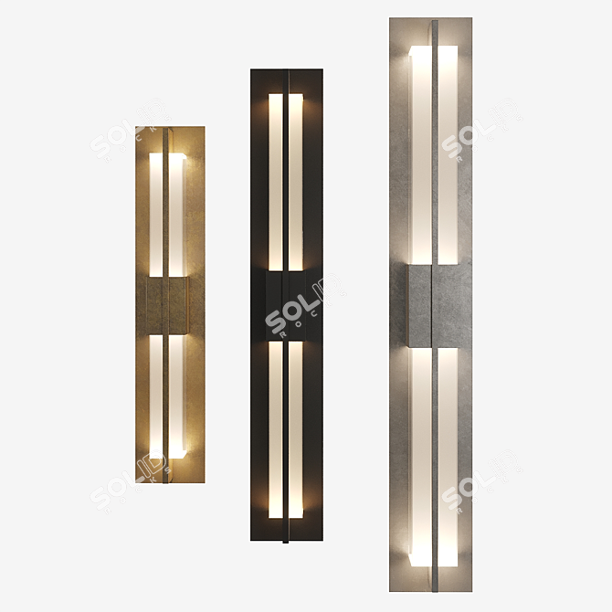 Versatile LED Double Axis Sconce 3D model image 3