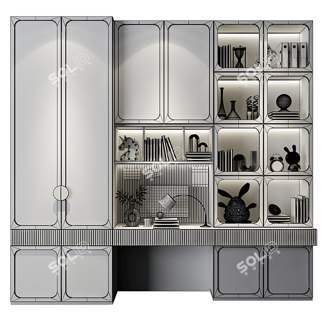 Customizable Children's Furniture Set 3D model image 2