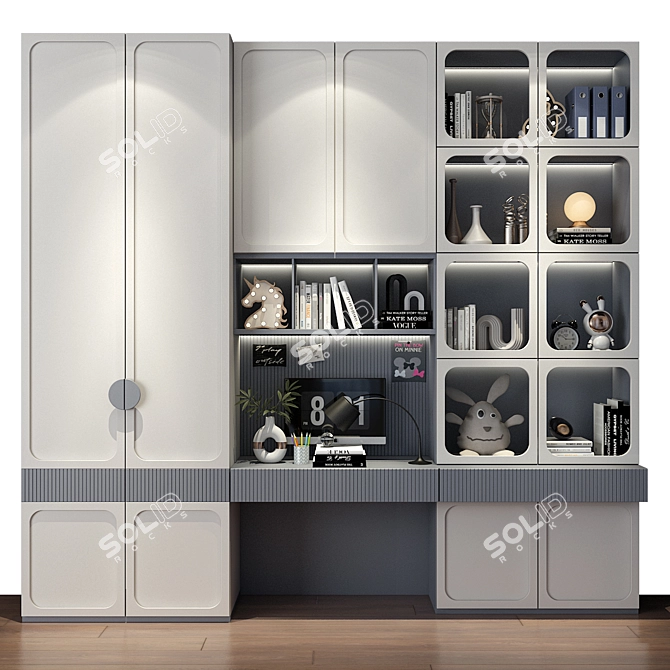 Customizable Children's Furniture Set 3D model image 3