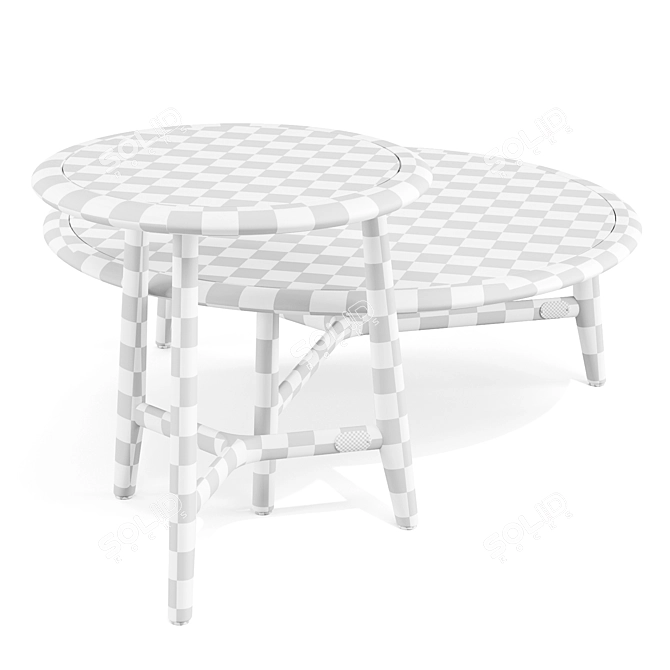 Mediterranean-Inspired Outdoor Side Table 3D model image 5