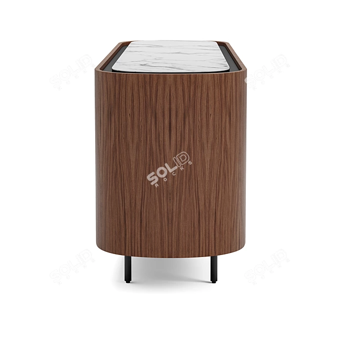 Angelica Buffet with Ceramic Countertop 3D model image 2