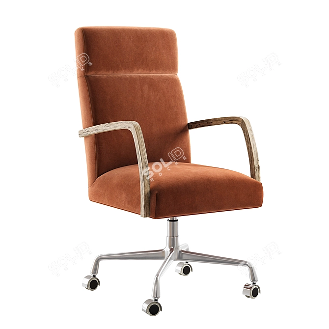 Sophisticated Modern Office Chair 3D model image 1