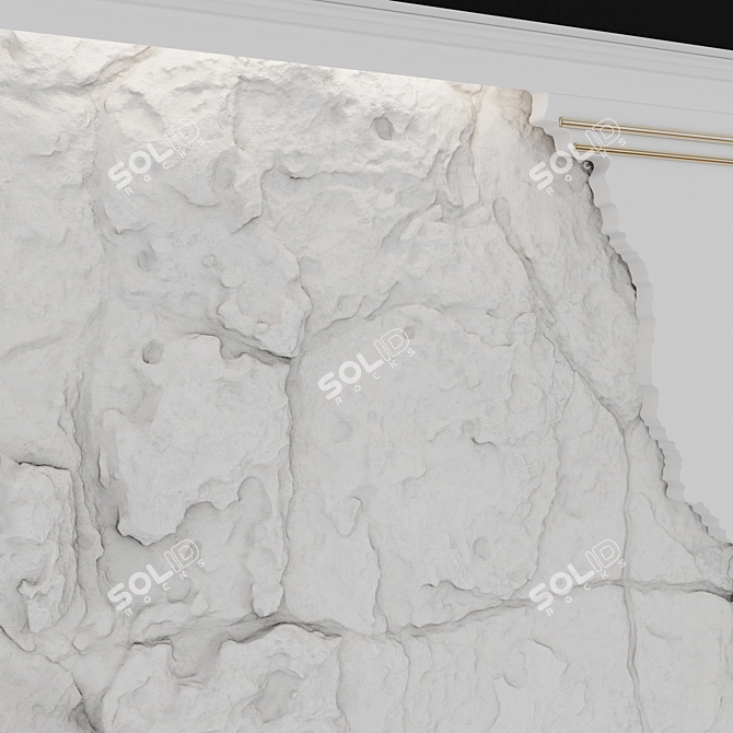 Patina Stone Wall Panel 3D model image 4