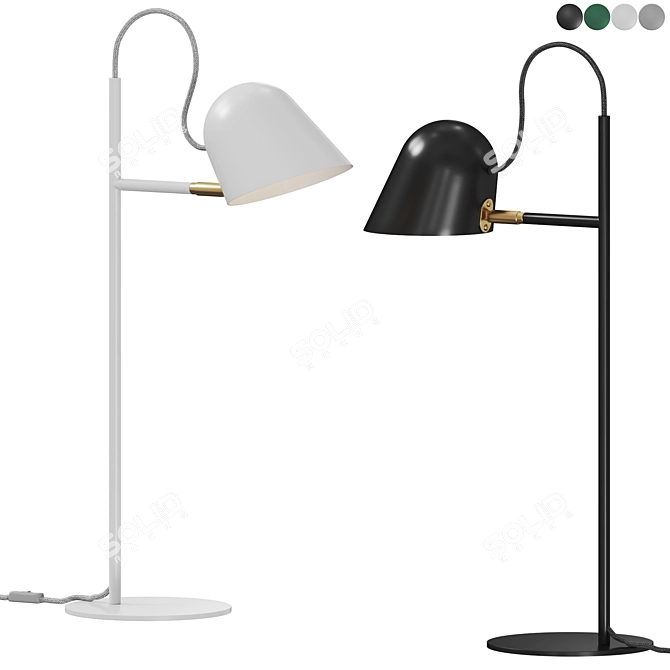 Modern Minimalist Streck Table 3D model image 1