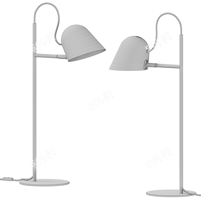 Modern Minimalist Streck Table 3D model image 3