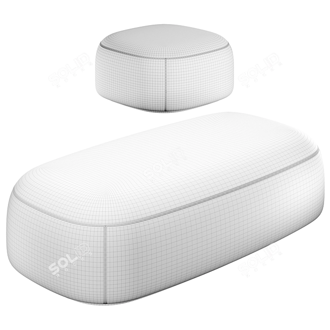 Smooth Textured Mochi Model 3D model image 4